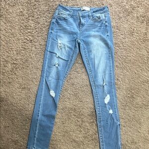 Mudd Light Blue Distressed Skinny Jeans